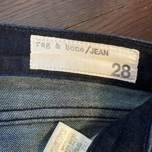 Rag + Bone Skinny Stretch Jeans in Olive Harrow